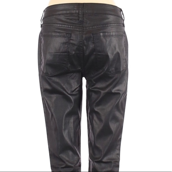 Joie Nailah Faux Leather Black Pants Slim fit skinny ankles in size 26 - Picture 7 of 11